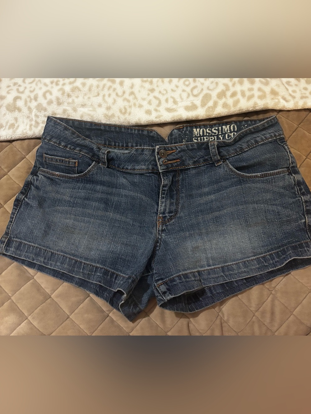 Mossimo Supply Co. Dark Blue Denim Shorts